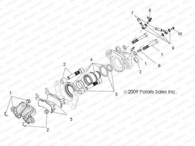 BRAKES | BRAKES, REAR CALIPER - A13EA32FA (49ATVCALIPER10BOSSI)