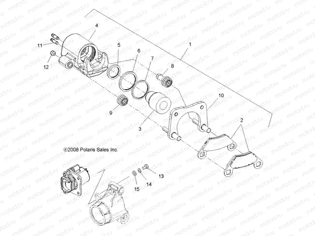 BRAKES | BRAKES, REAR CALIPER - A15SDA57AA/LJ/E57AJ