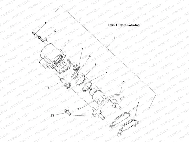 BRAKES | BRAKES, REAR CALIPER - A18SVS95CR/ER