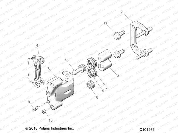 BRAKES | BRAKES, REAR CALIPER - A20SGE95AK (C101461)