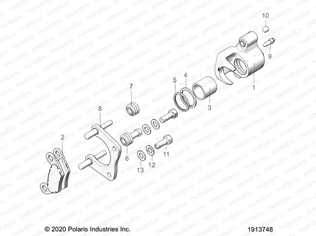 BRAKES | BRAKES, REAR CALIPER - A21SEJ57A1/A3/A5/B1/B3/B5 (1913748)