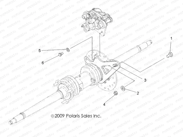 BRAKES | BRAKES, REAR CALIPER MOUNTING - A13EA32FA (49ATVCALIPERMTG08SCRAM)