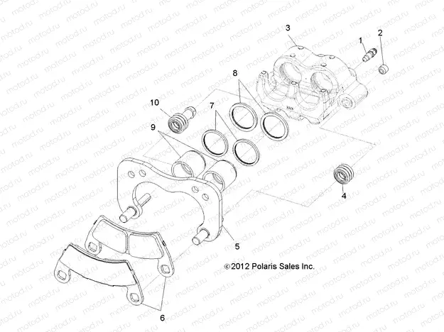 BRAKES | BRAKES, REAR CALIPER - R13HR76AG/AR (49RGRCALIPERRR136X6)