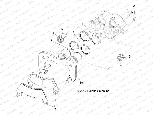 BRAKES | BRAKES, REAR CALIPER - R13WH90DG (49RGRCALIPERRR13DCREW)