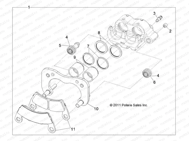 BRAKES | BRAKES, REAR CALIPER - R13XT87AA/9EAK (49RGRCALIPERRR12RZRXP4)