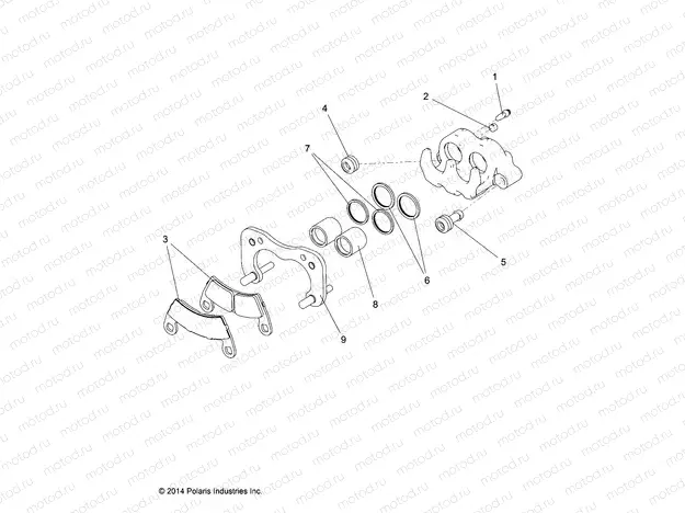 BRAKES | BRAKES, REAR CALIPER - R16RVAD1A1 (49RGRCALIPERRR15DCREW)