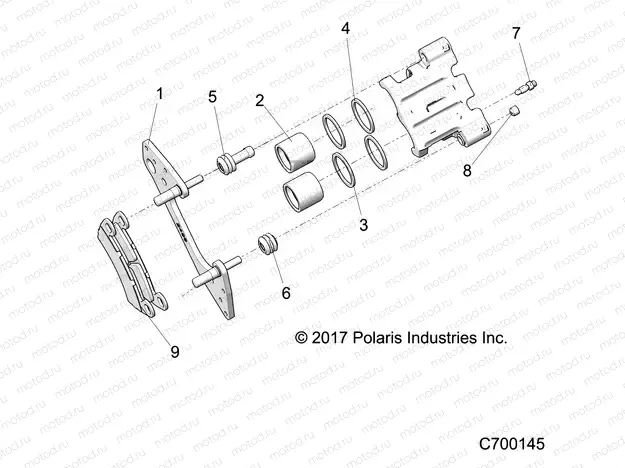 BRAKES | BRAKES, REAR CALIPER - R19RSU99A9/AD/B9/BD (C700145)