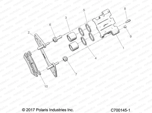 BRAKES | BRAKES, REAR CALIPER - R22RSY99A9/AC/AM/AS/B9/BC/BM/BS/1A9/AC/AM/AS/B9/BC/BM/BS (C700145-1)