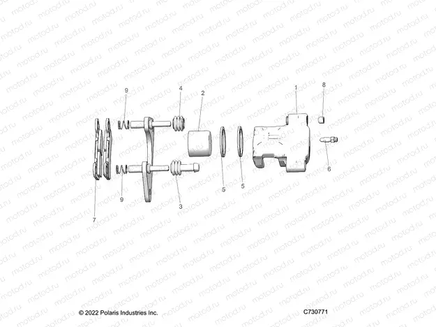 BRAKES | BRAKES, REAR CALIPER - R23RSV99AC (C730771)