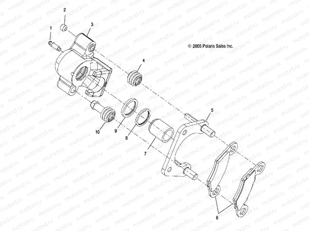 BRAKES | BRAKES, REAR CALIPER - Z18VHA57B2 (4999204069920406B10)