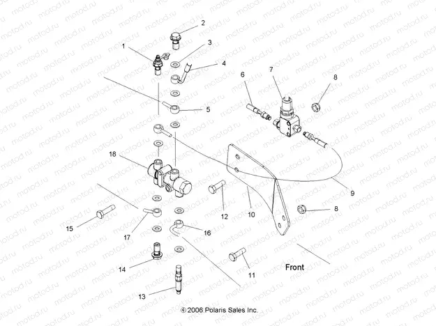 BRAKES | BRAKES, VALVE SYSTEM - A08DN50EA (49ATVBRAKEVALVEX2QUAD)