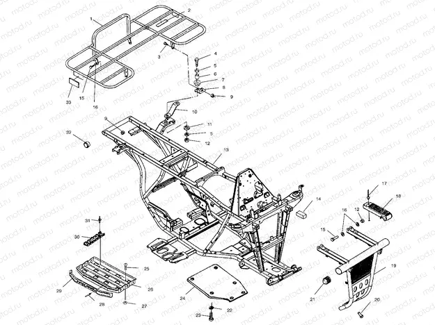 BUMPER and RACK MOUNTING - A00AA32AB (4960076007A007) | BUMPER and RACK MOUNTING - A00AA32AB (4960076007A007)