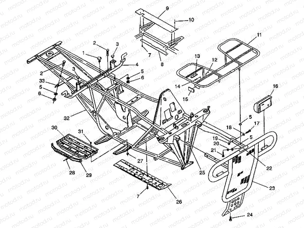 BUMPER/RACK MOUNTING 6X6 350L S938739 (4924362436003A) | BUMPER/RACK MOUNTING 6X6 350L S938739 (4924362436003A)