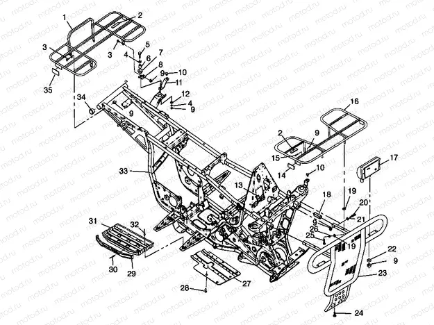 BUMPER/RACK MOUNTING - N98AC42D (4945214521A007) | BUMPER/RACK MOUNTING - N98AC42D (4945214521A007)