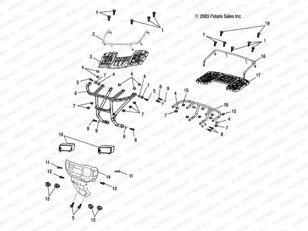 BUMPER/RACKS - A04FA09CA/CB (4987808780B02) | BUMPER/RACKS - A04FA09CA/CB (4987808780B02)