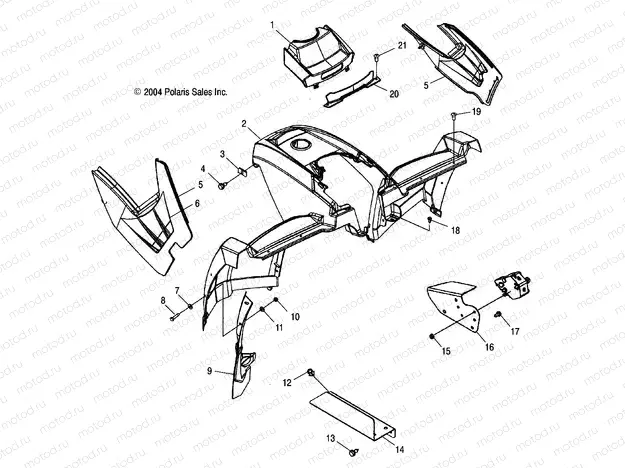 CAB | CAB, FRONT - A05MH68AP (4999609960A05)