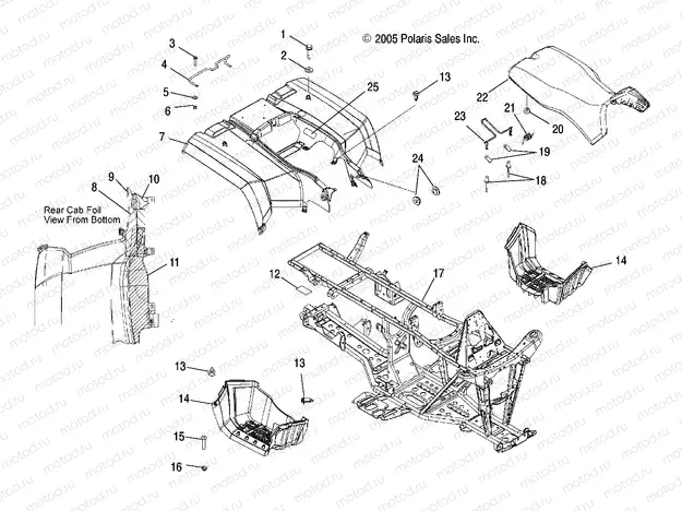 CAB | CAB, REAR and SEAT - A06MH50FB (4999206649920664A03)