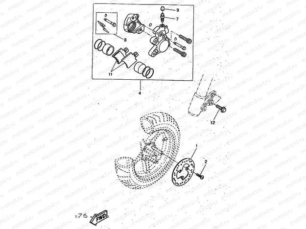 CALIBRE FRENO DELANTERA