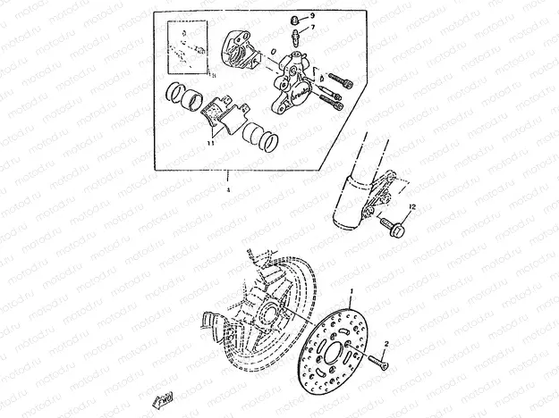 CALIBRE FRENO DELANTERA