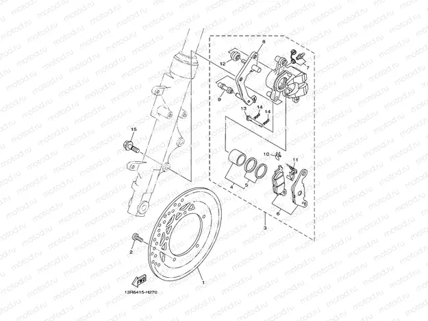 CALIBRE FRENO DELANTERA