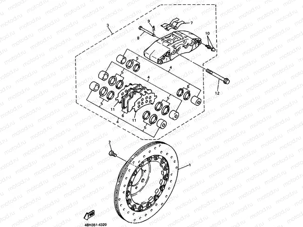 CALIBRE FRENO DELANTERA