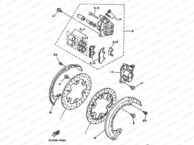 CALIBRE FRENO DELANTERA