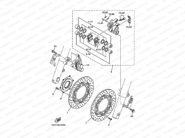 CALIBRE FRENO DELANTERA
