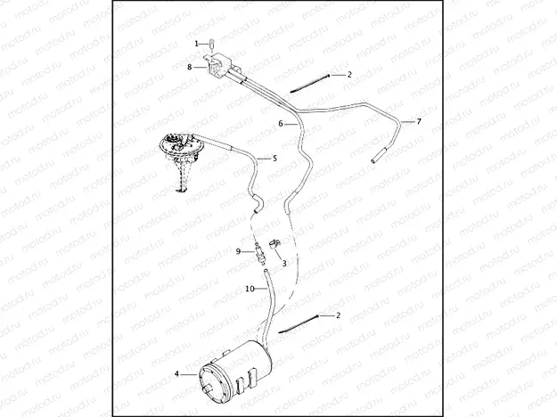 CALIFORNIA EVAPORATIVE EMISSIONS KIT
