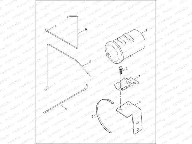 CALIFORNIA EVAPORATIVE EMISSIONS KIT