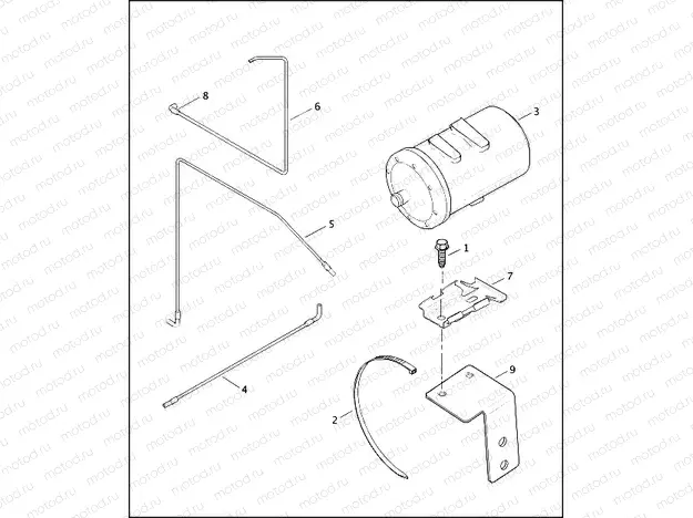 CALIFORNIA EVAPORATIVE EMISSIONS KIT