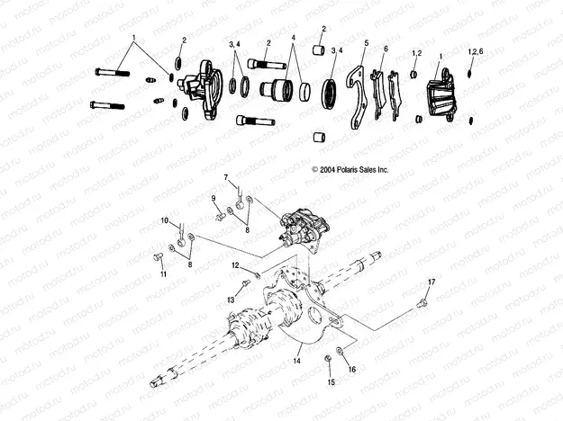CALIPER MOUNTING | CALIPER MOUNTING, REAR - A05CA32EA (4999200489920048B05)