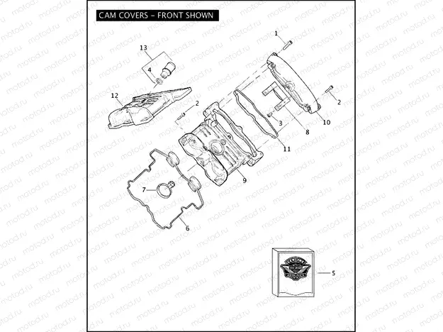 CAM COVERS - FRONT SHOWN