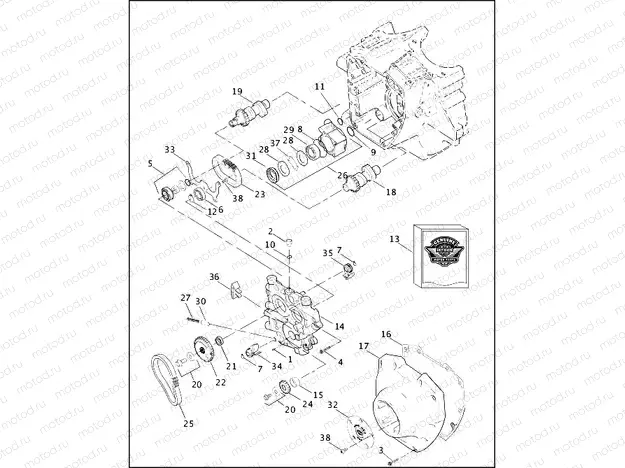 CAMSHAFTS AND CAM COVER - TWIN CAM 88â¢ (2 OF 2)
