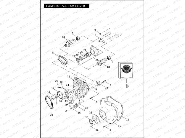 CAMSHAFTS & CAM COVER