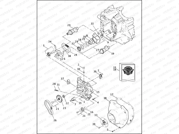 CAMSHAFTS & CAM COVER - TWIN CAM 88â¢ (2 OF 2)