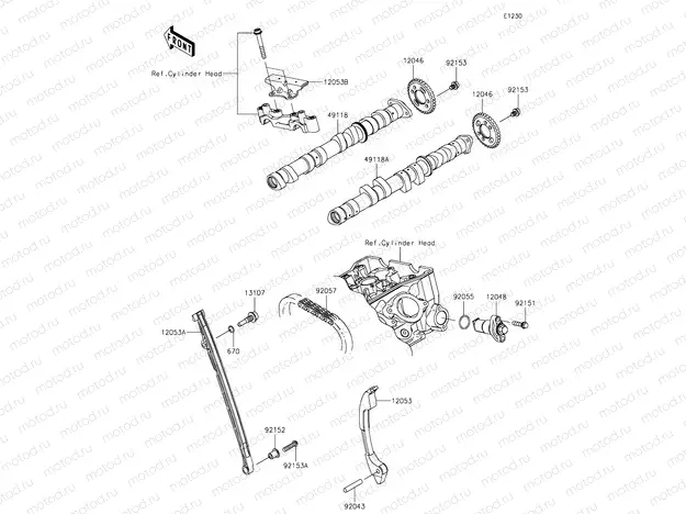 Camshafts & Tensioner