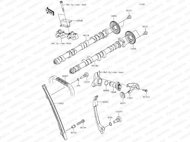 Camshafts & Tensioner