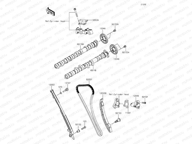 Camshafts & Tensioner