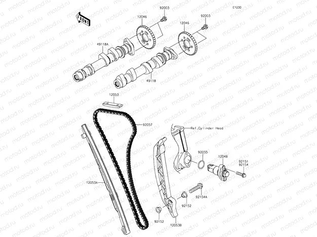 Camshafts & Tensioner