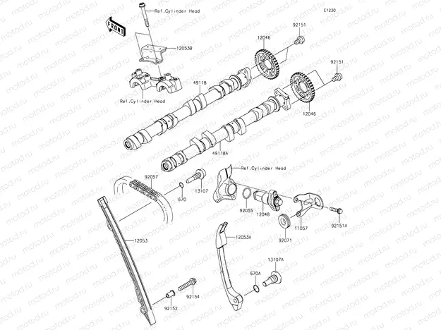 Camshafts & Tensioner
