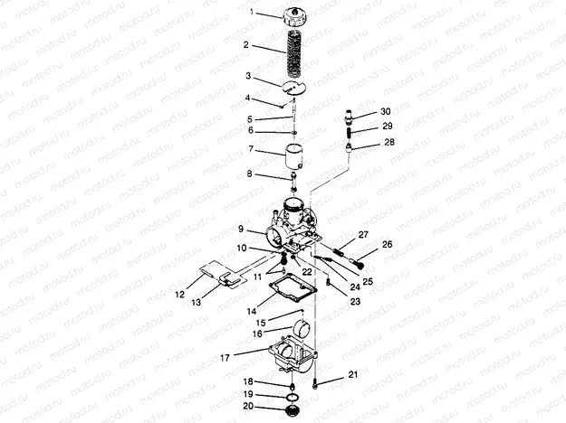 CARBURETOR (300) XPRESS 300 W969530 (4935923592D010) | CARBURETOR (300) XPRESS 300 W969530 (4935923592D010)