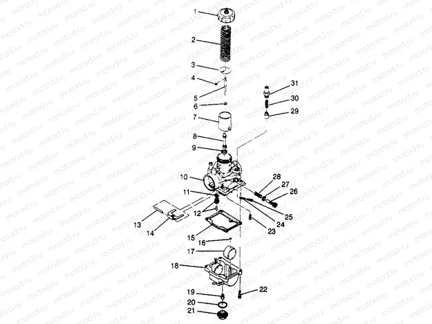 CARBURETOR (400) XPRESS 400 W969540 (4935923592E002) | CARBURETOR (400) XPRESS 400 W969540 (4935923592E002)