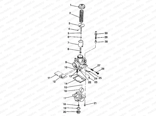 CARBURETOR 4X4 250 W938127 (4924042404040A) | CARBURETOR 4X4 250 W938127 (4924042404040A)