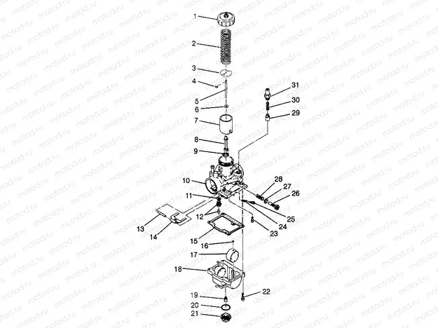 CARBURETOR 6X6 400L W968740 and 6X6 400L Norwegian N968740 (4935963596D013) | CARBURETOR 6X6 400L W968740 and 6X6 400L Norwegian N968740 (4935963596D013)
