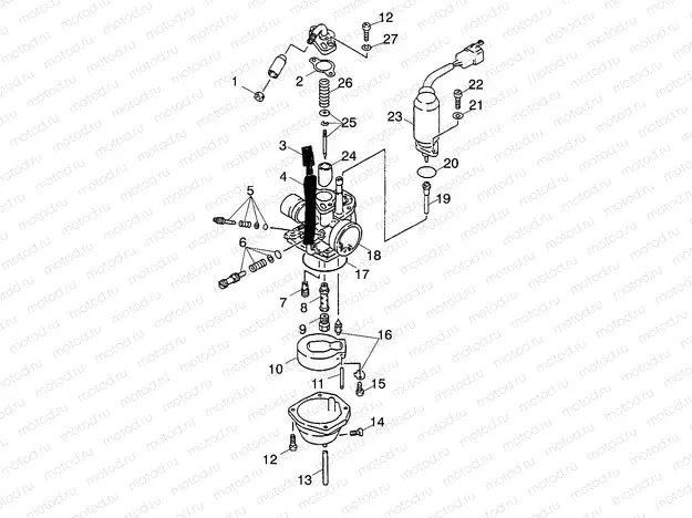 CARBURETOR - A02EA09CA/CB/CC (4970857085A08) | CARBURETOR - A02EA09CA/CB/CC (4970857085A08)