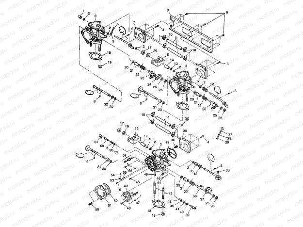 CARBURETOR ASSEMBLY SL 750 B944070 (4927012701027A) | CARBURETOR ASSEMBLY SL 750 B944070 (4927012701027A)