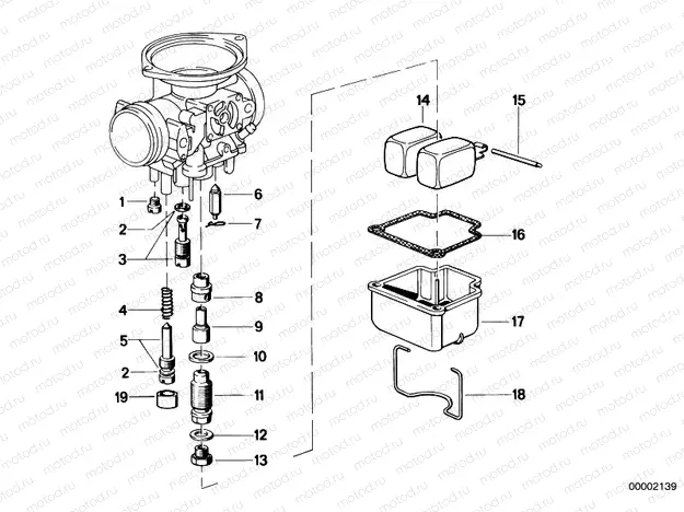 Carburetor-float assy/jet