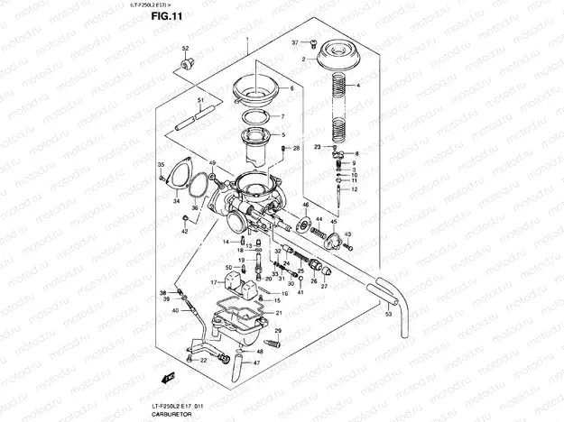 CARBURETOR (LT-F250L2 E17)