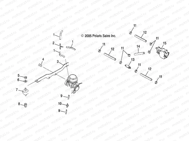 CARBURETOR MOUNTING and FUEL PUMP/LINES - A06MH46 ALL OPTIONS (4999200059920005A12) | CARBURETOR MOUNTING and FUEL PUMP/LINES - A06MH46 ALL OPTIONS (4999200059920005A12)