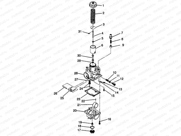 CARBURETOR Sport 400L W98BA38C (4947234723D001) | CARBURETOR Sport 400L W98BA38C (4947234723D001)